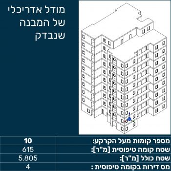 המבנה שנבדק בסימולציה